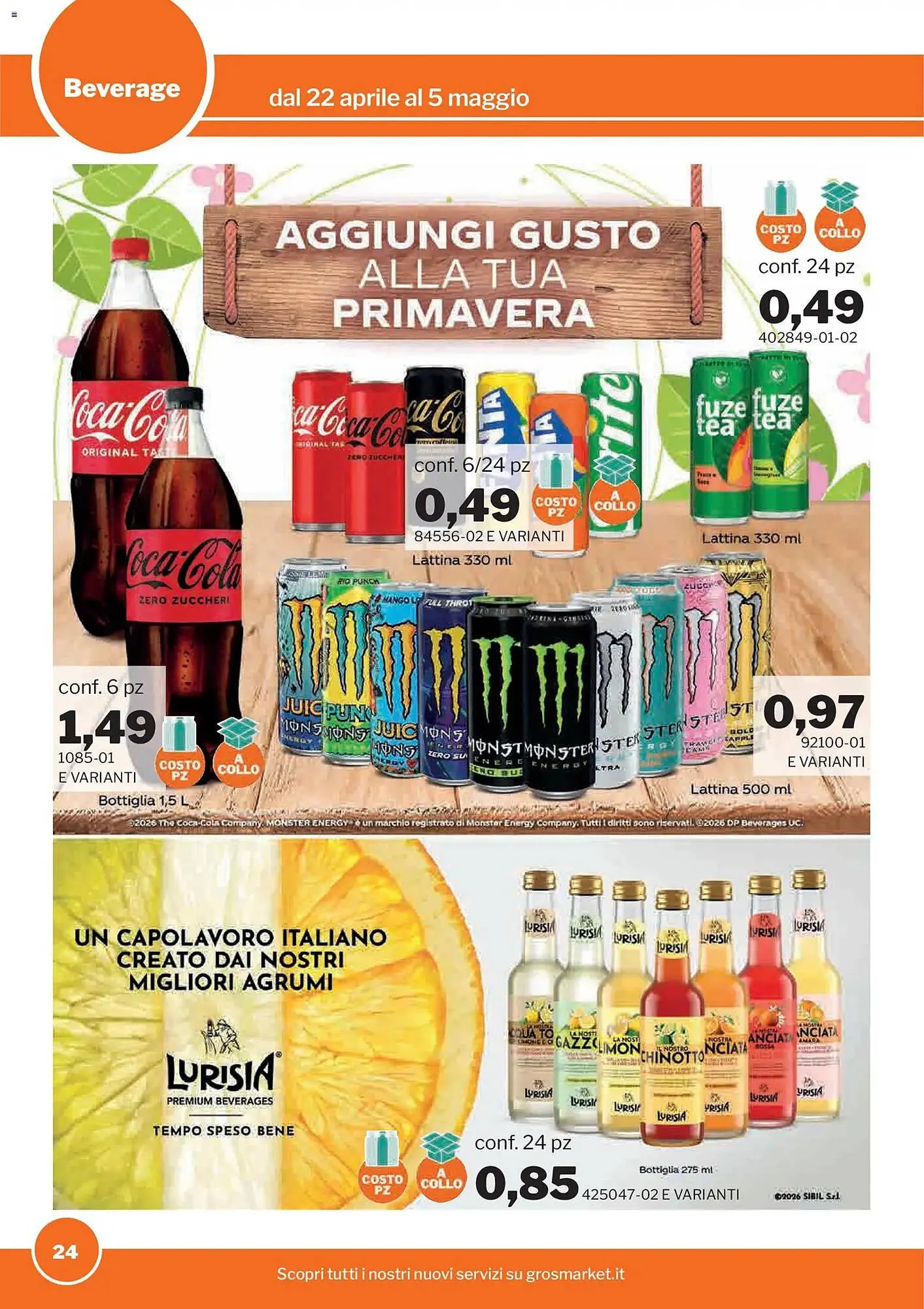 Volantino GrosMarket da 22 aprile a 5 maggio di 2026 - Pagina del volantino 24