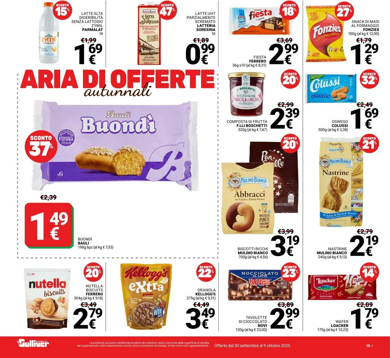 Gulliver Volantino attuale da 30 settembre a 9 ottobre di 2025 - Pagina del volantino 15
