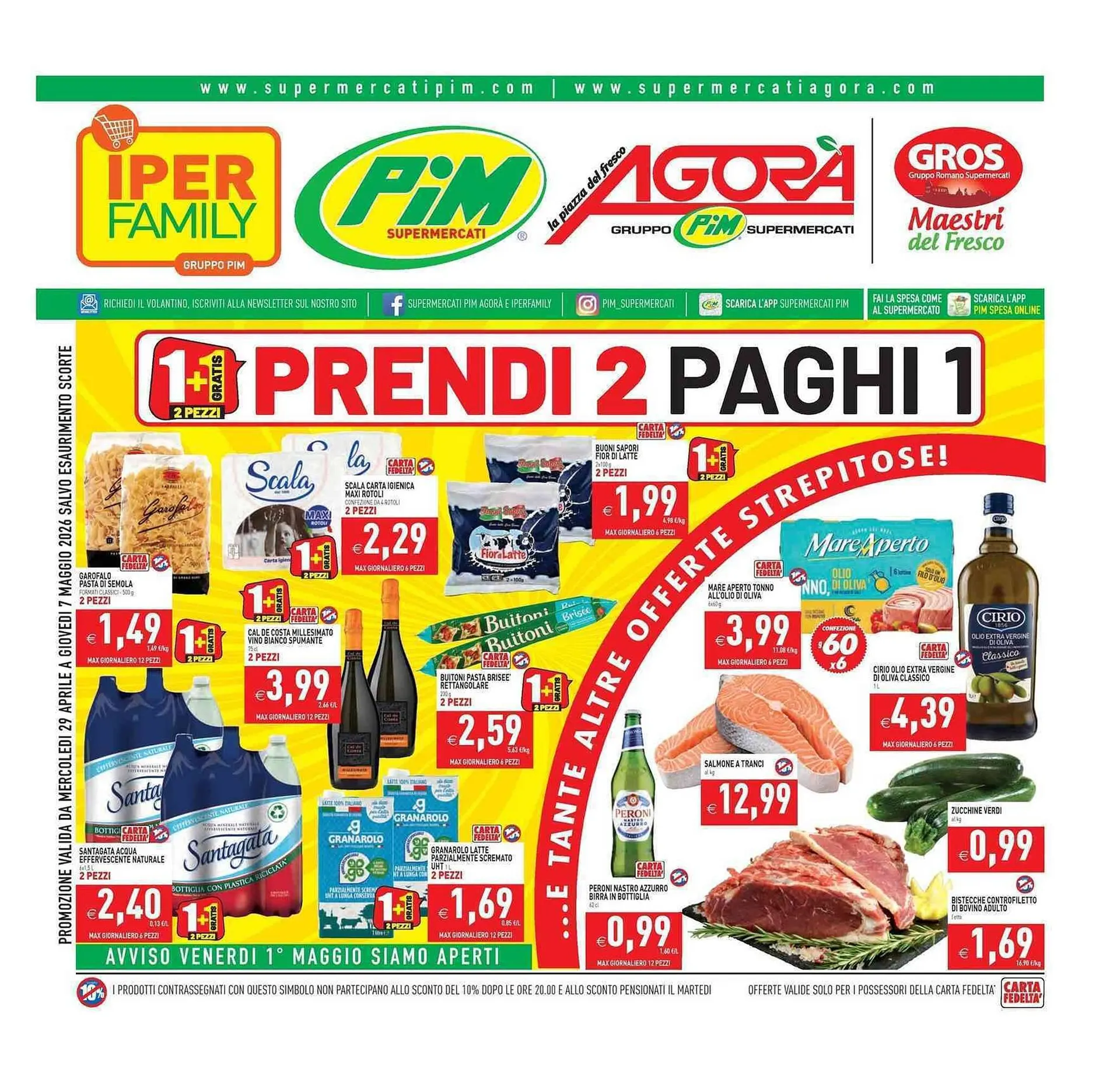 Volantino Supermercati Agorà da 29 aprile a 7 maggio di 2026 - Pagina del volantino 1