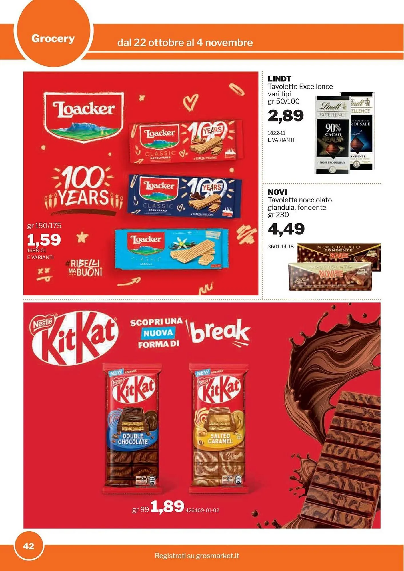 Volantino GrosMarket da 22 ottobre a 4 novembre di 2025 - Pagina del volantino 42