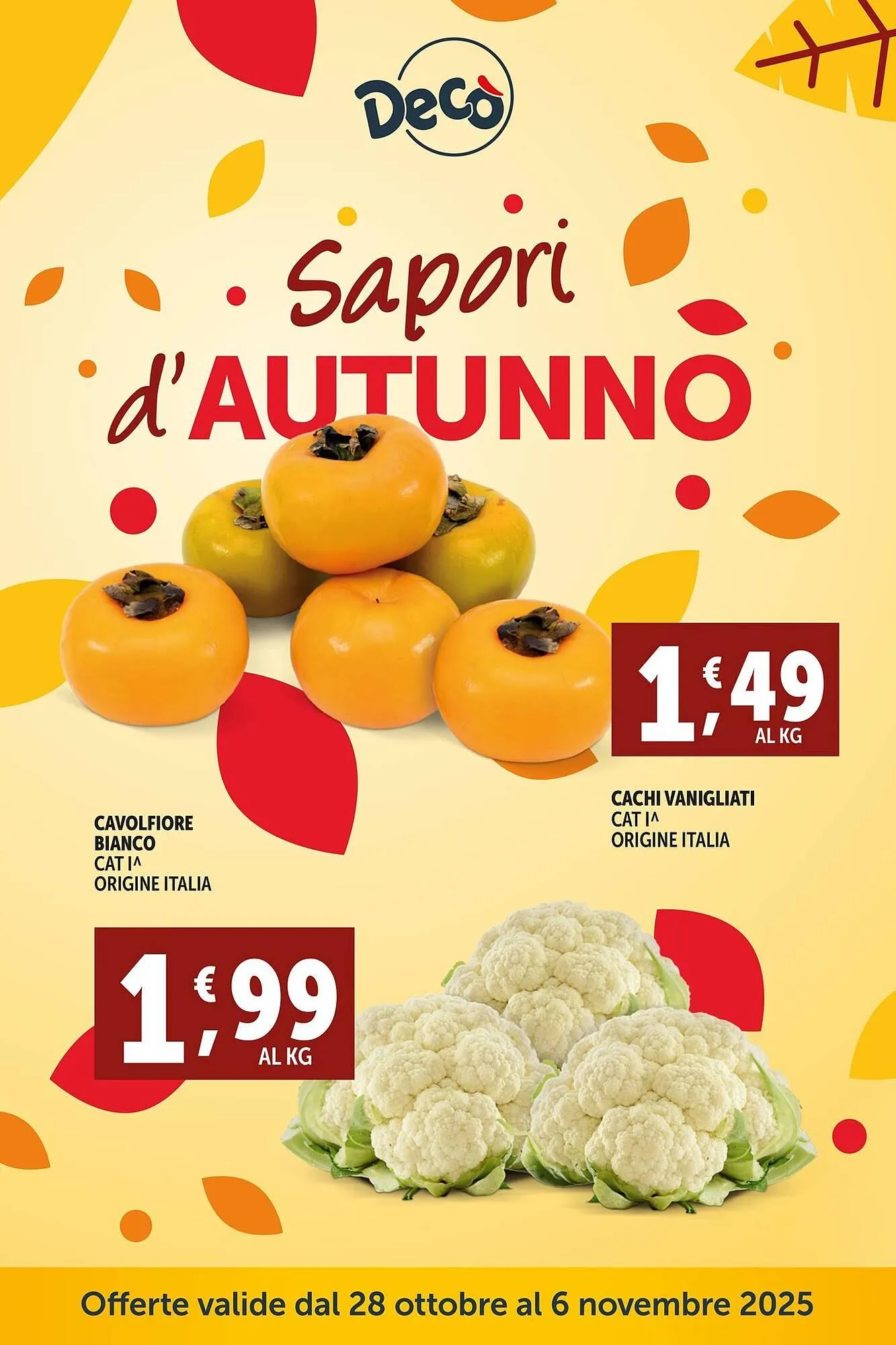 Volantino Deco Supermercati da 30 ottobre a 6 novembre di 2025 - Pagina del volantino 1