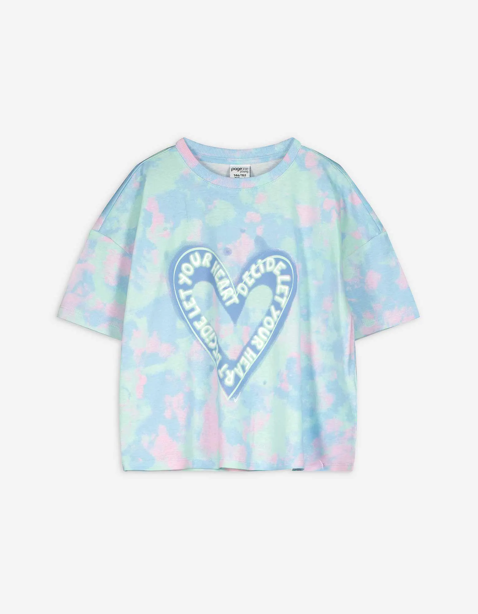 T-shirt - Batik - celeste