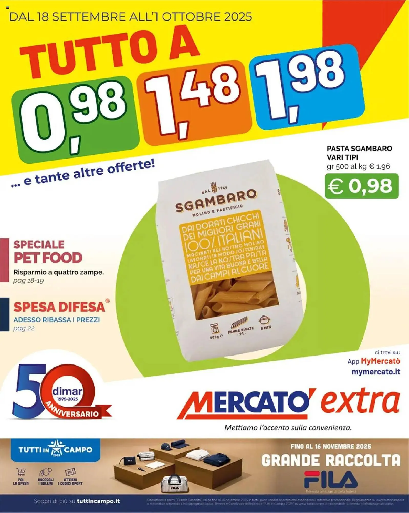Volantino Mercatò Extra da 18 settembre a 1 ottobre di 2025 - Pagina del volantino 1