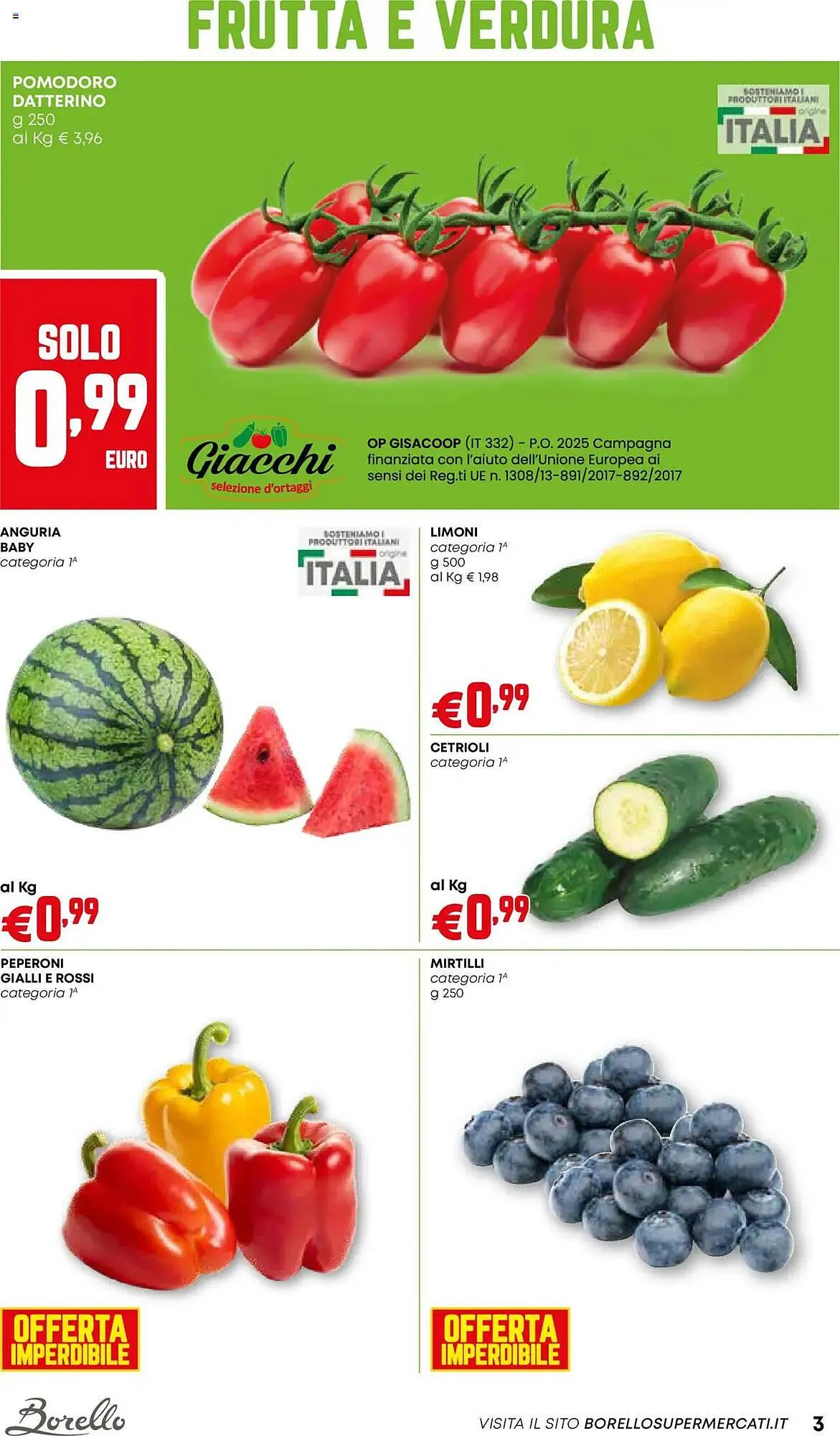 Volantino Borello Supermercati da 24 luglio a 6 agosto di 2025 - Pagina del volantino 3