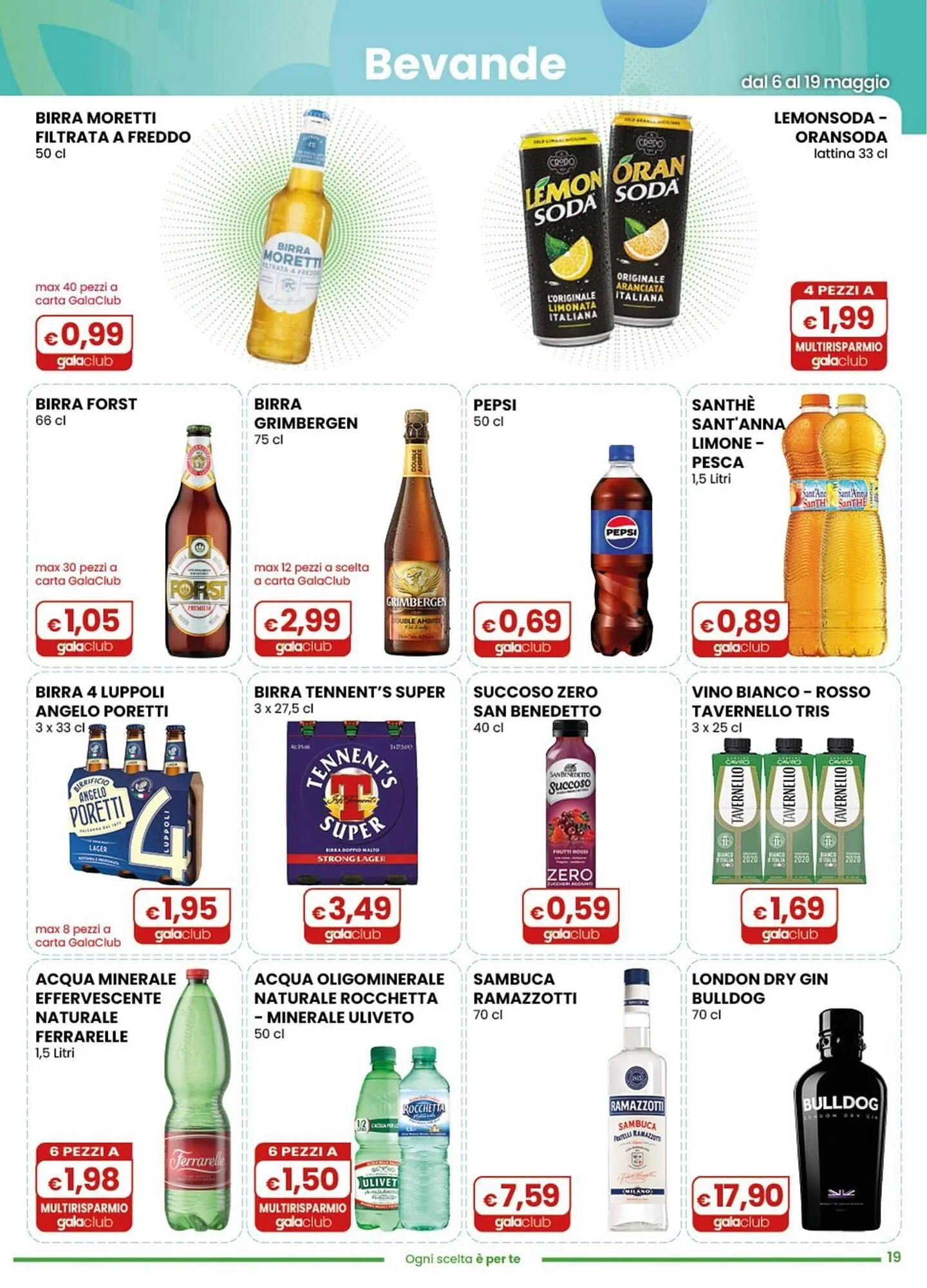Volantino Gala Supermercati da 6 maggio a 19 maggio di 2026 - Pagina del volantino 19