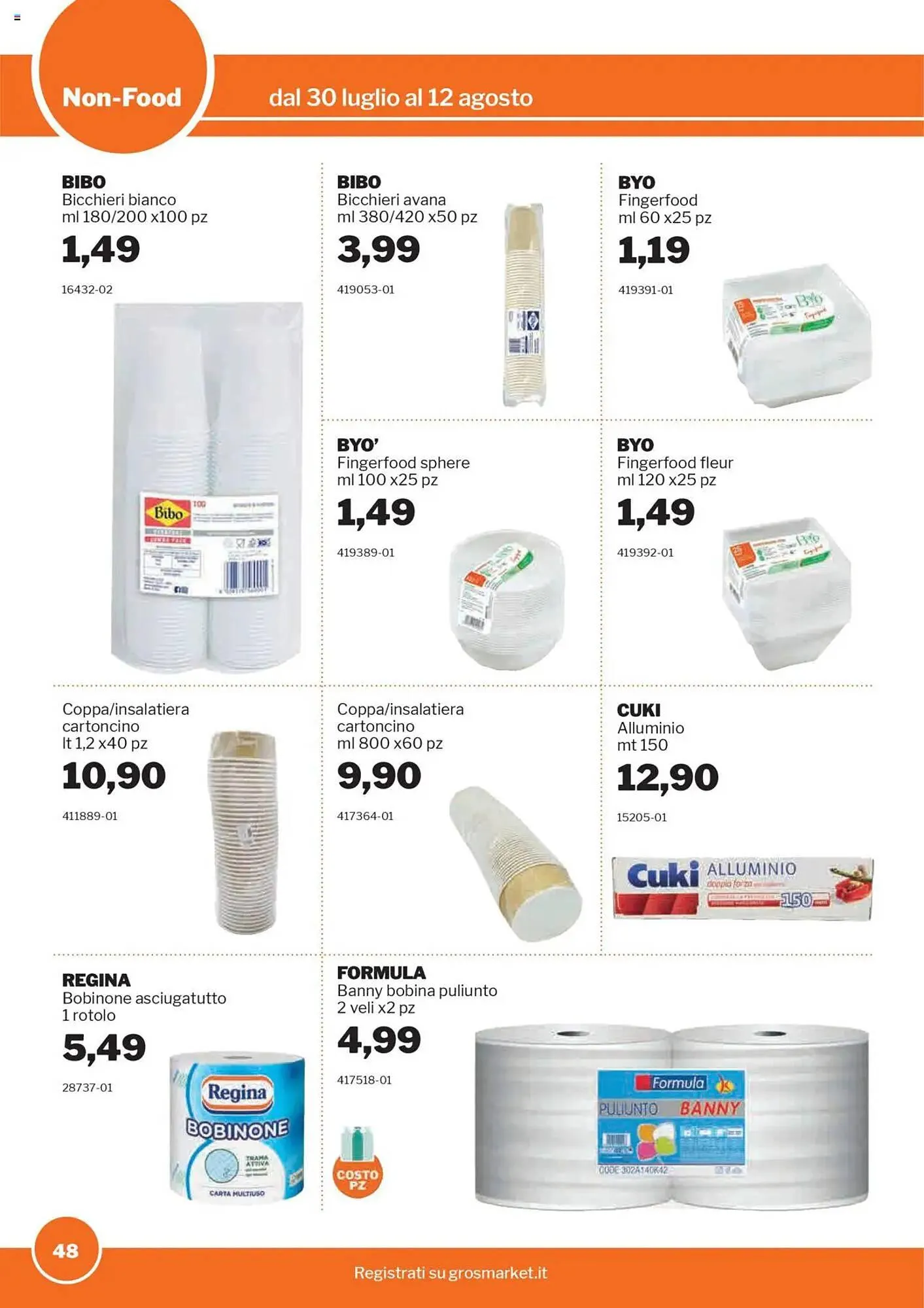 Volantino GrosMarket da 30 luglio a 12 agosto di 2025 - Pagina del volantino 48