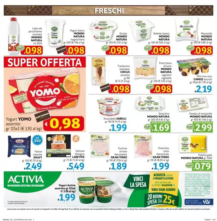 0.98 euro da 26 settembre a 9 ottobre di 2024 - Pagina del volantino 4