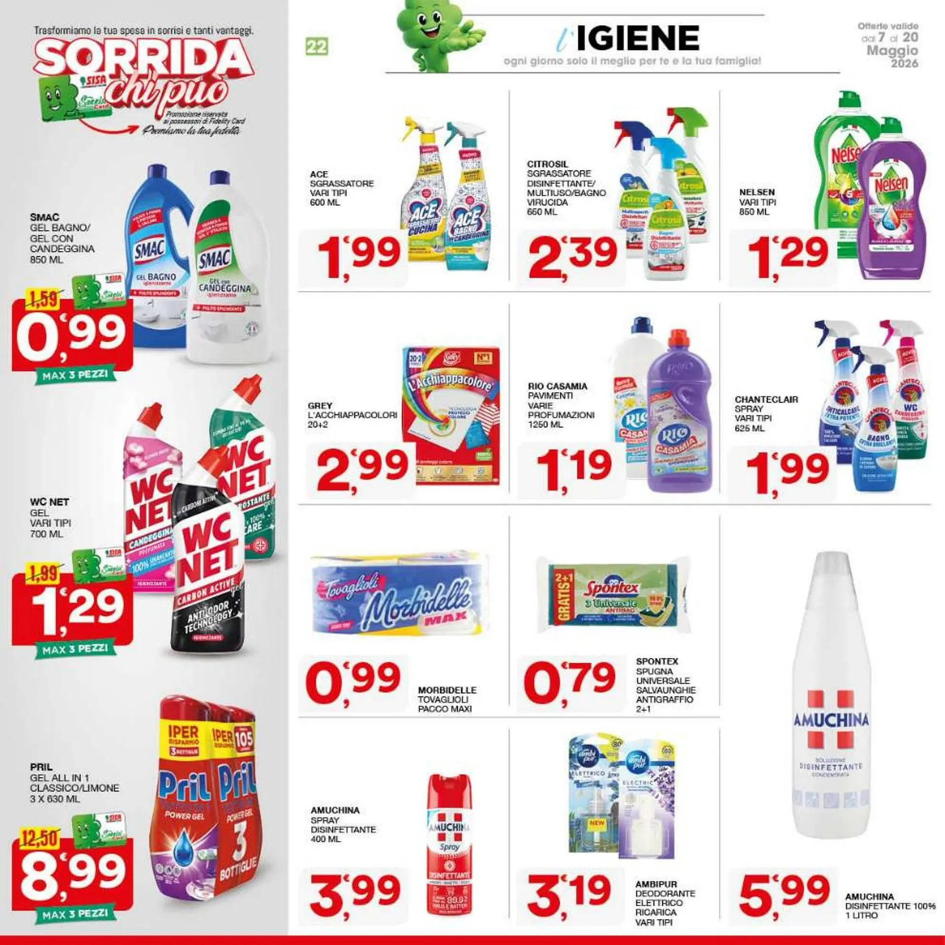 Volantino Sisa da 7 maggio a 20 maggio di 2026 - Pagina del volantino 22
