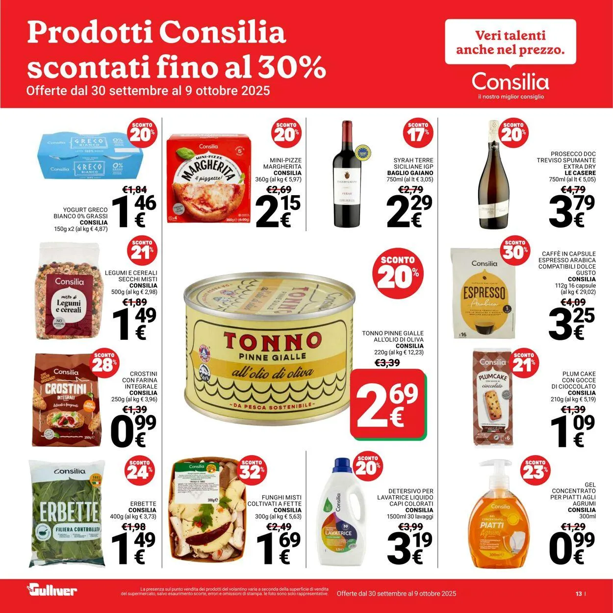 Gulliver Volantino attuale da 30 settembre a 9 ottobre di 2025 - Pagina del volantino 13