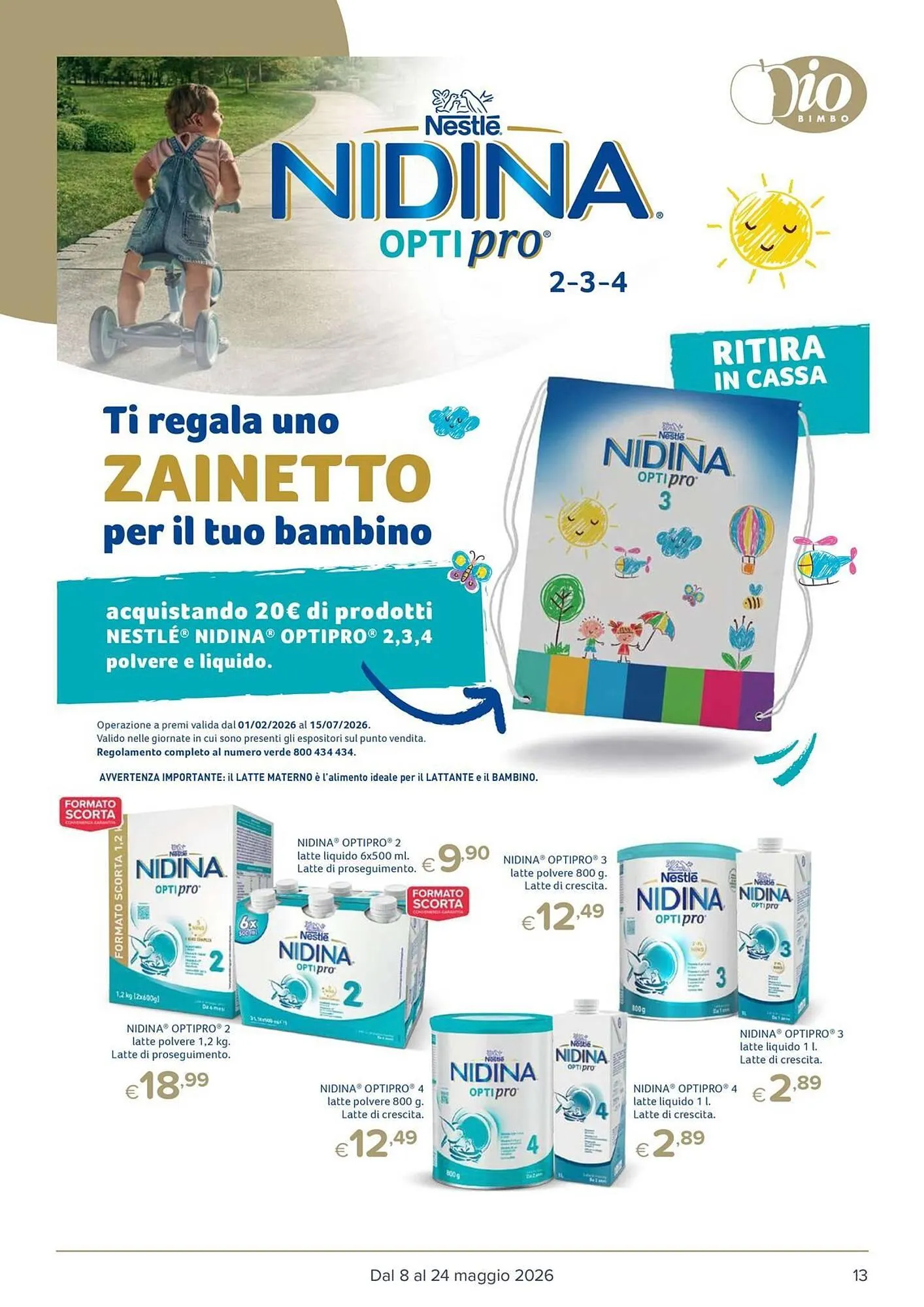 Volantino Io Bimbo da 8 maggio a 24 maggio di 2026 - Pagina del volantino 13