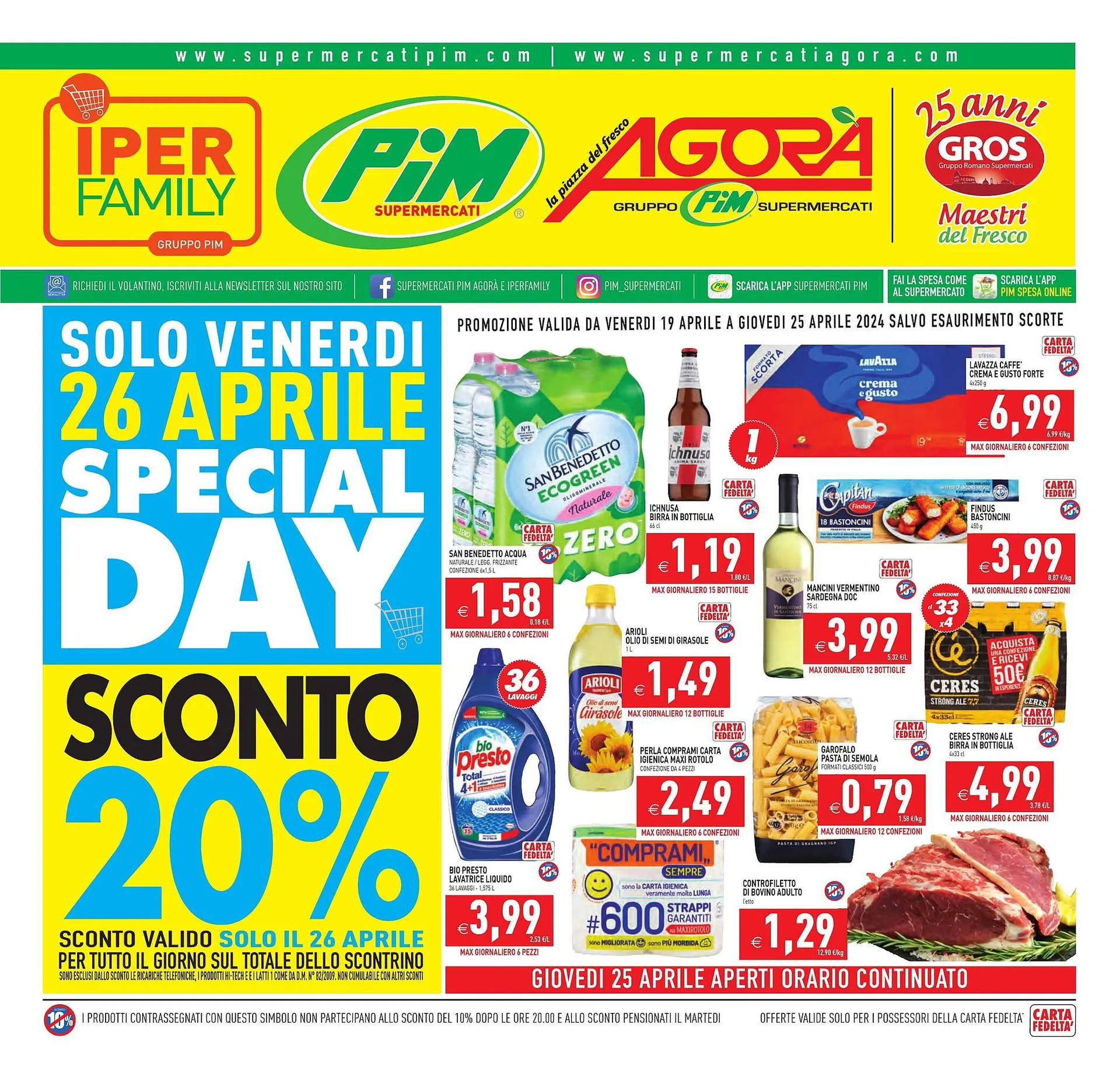 Volantino Iperfamily da 19 aprile a 25 aprile di 2024 - Pagina del volantino 1