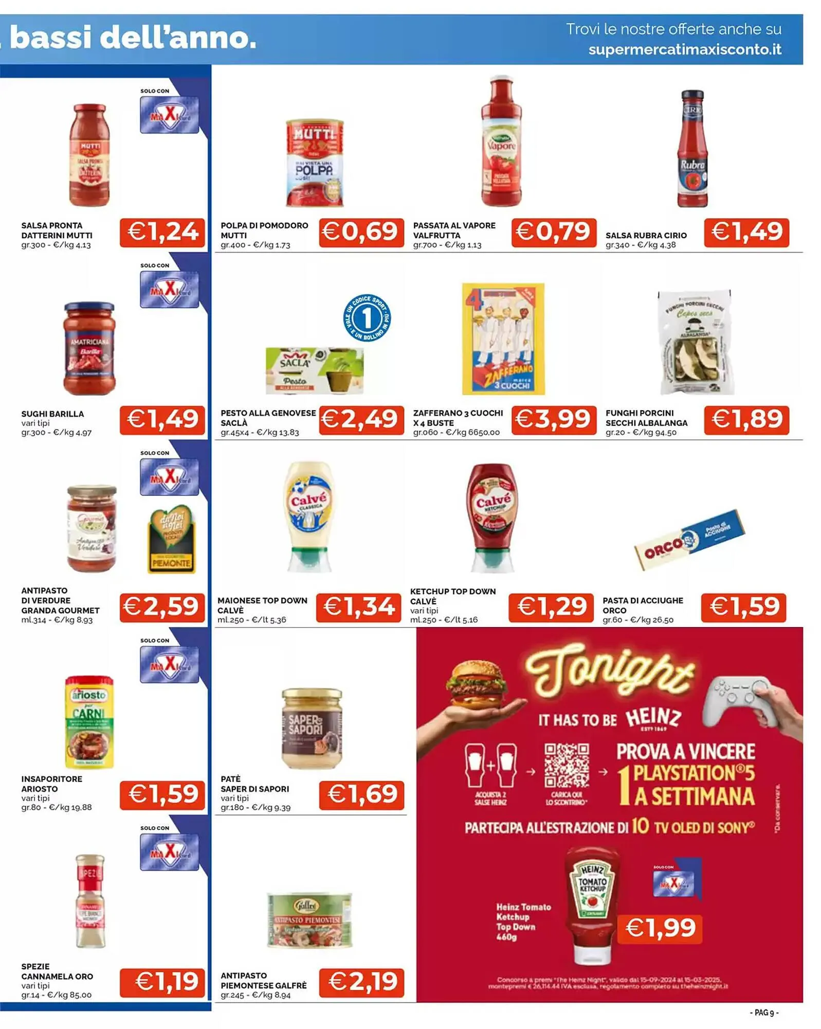 Volantino Maxisconto da 28 ottobre a 10 novembre di 2024 - Pagina del volantino 9