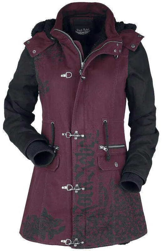 Winter jacket with Rock Rebel prints
