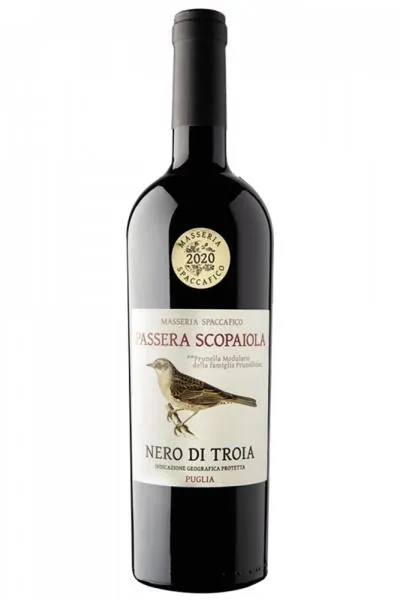 Nero Di Troia Passera Scopaiola 2021 Masseria Spaccafico