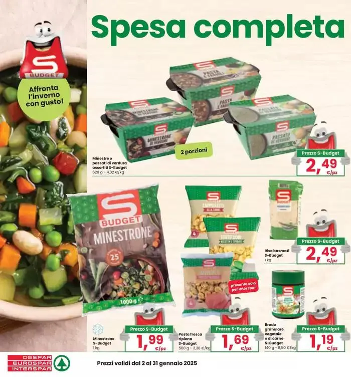 Volantino S-Budget: sempre il miglior prezzo! - Despar da 3 gennaio a 31 gennaio di 2025 - Pagina del volantino 4