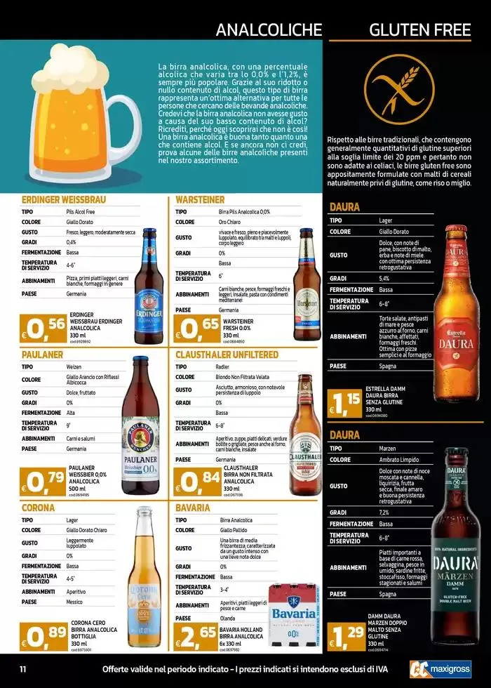 CARTA BIRRE 2025 da 22 aprile a 18 maggio di 2025 - Pagina del volantino 11
