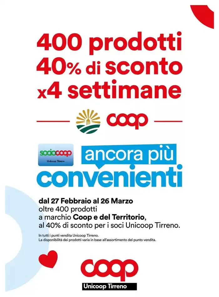 40% di sconto x4 settimane da 27 febbraio a 26 marzo di 2025 - Pagina del volantino 1