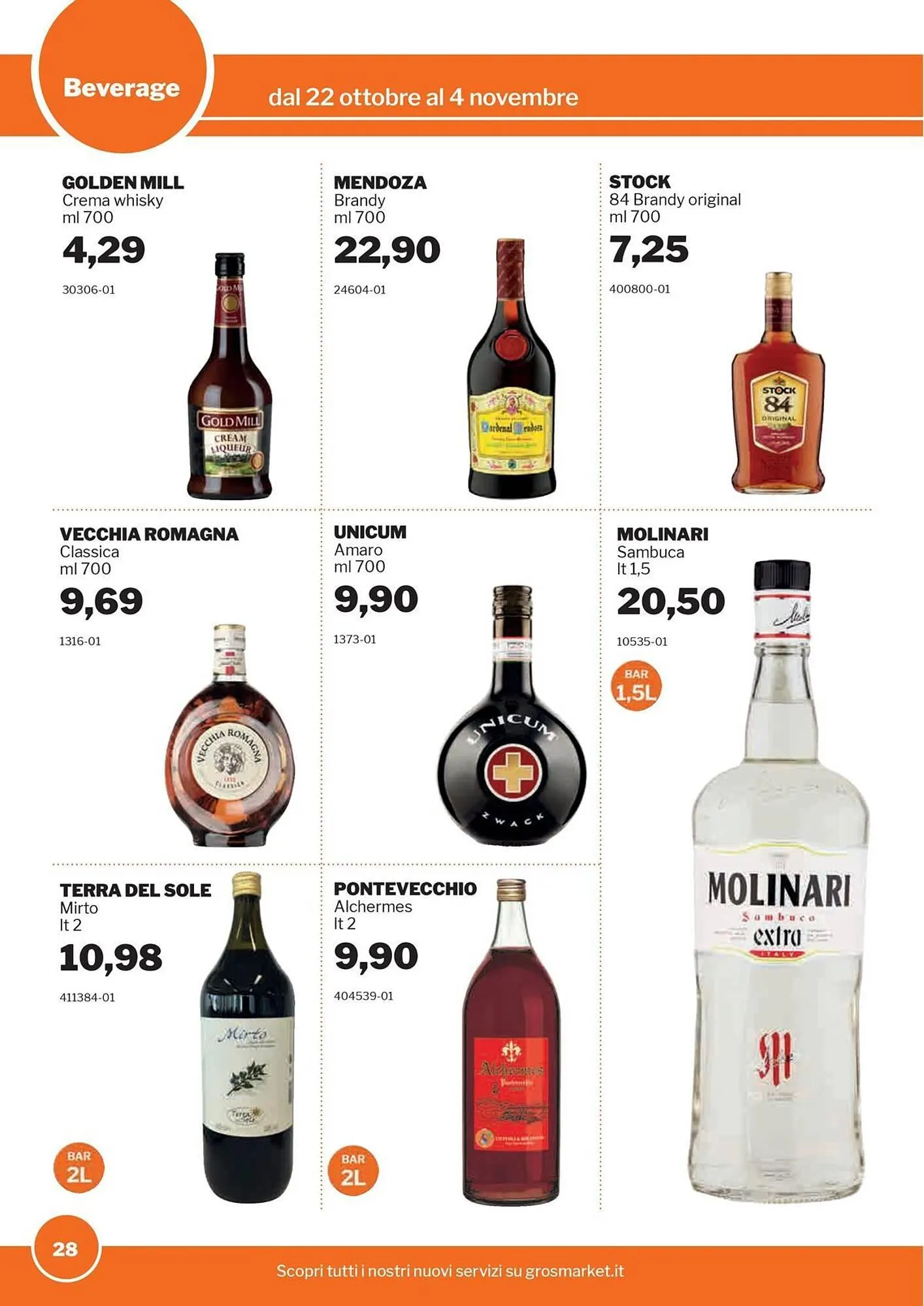 Volantino GrosMarket da 22 ottobre a 4 novembre di 2025 - Pagina del volantino 28