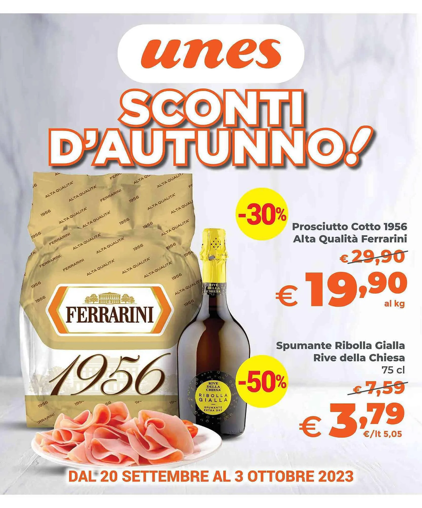 Volantino Unes da 20 settembre a 3 ottobre di 2023 - Pagina del volantino 1