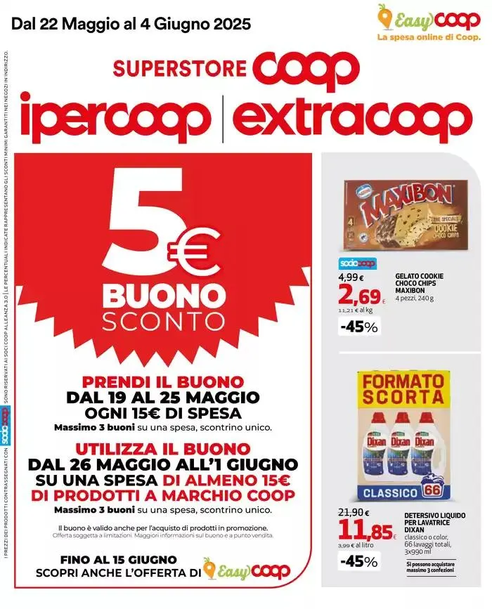 5€ buono sconto da 22 maggio a 4 giugno di 2025 - Pagina del volantino 1