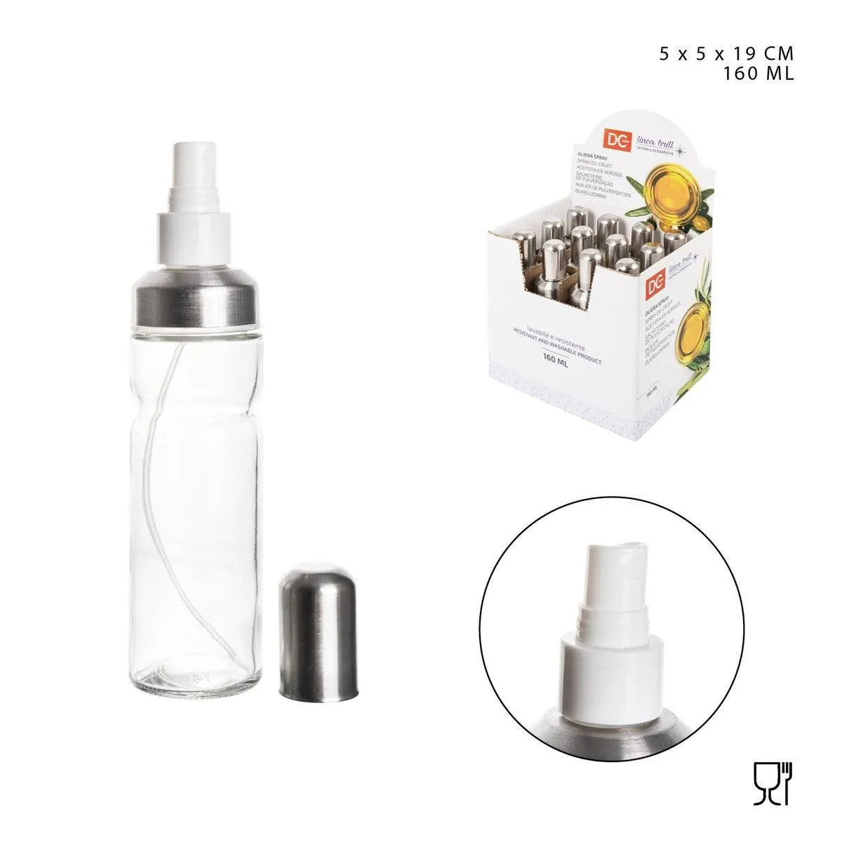 Dc Casa Glass Sprayer 160Ml 5X5X19Cm