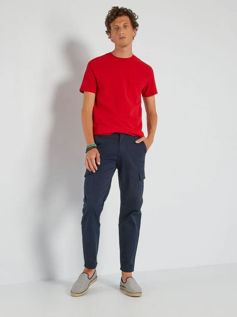 Pantaloni con tasche - BLU