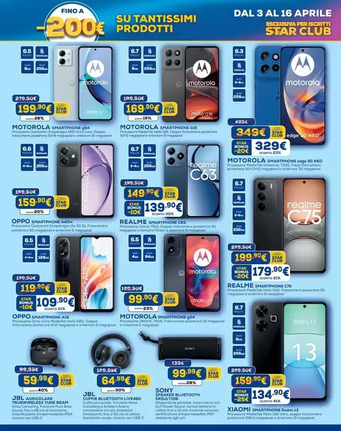 Star bonus -200€ da 3 aprile a 16 aprile di 2025 - Pagina del volantino 9