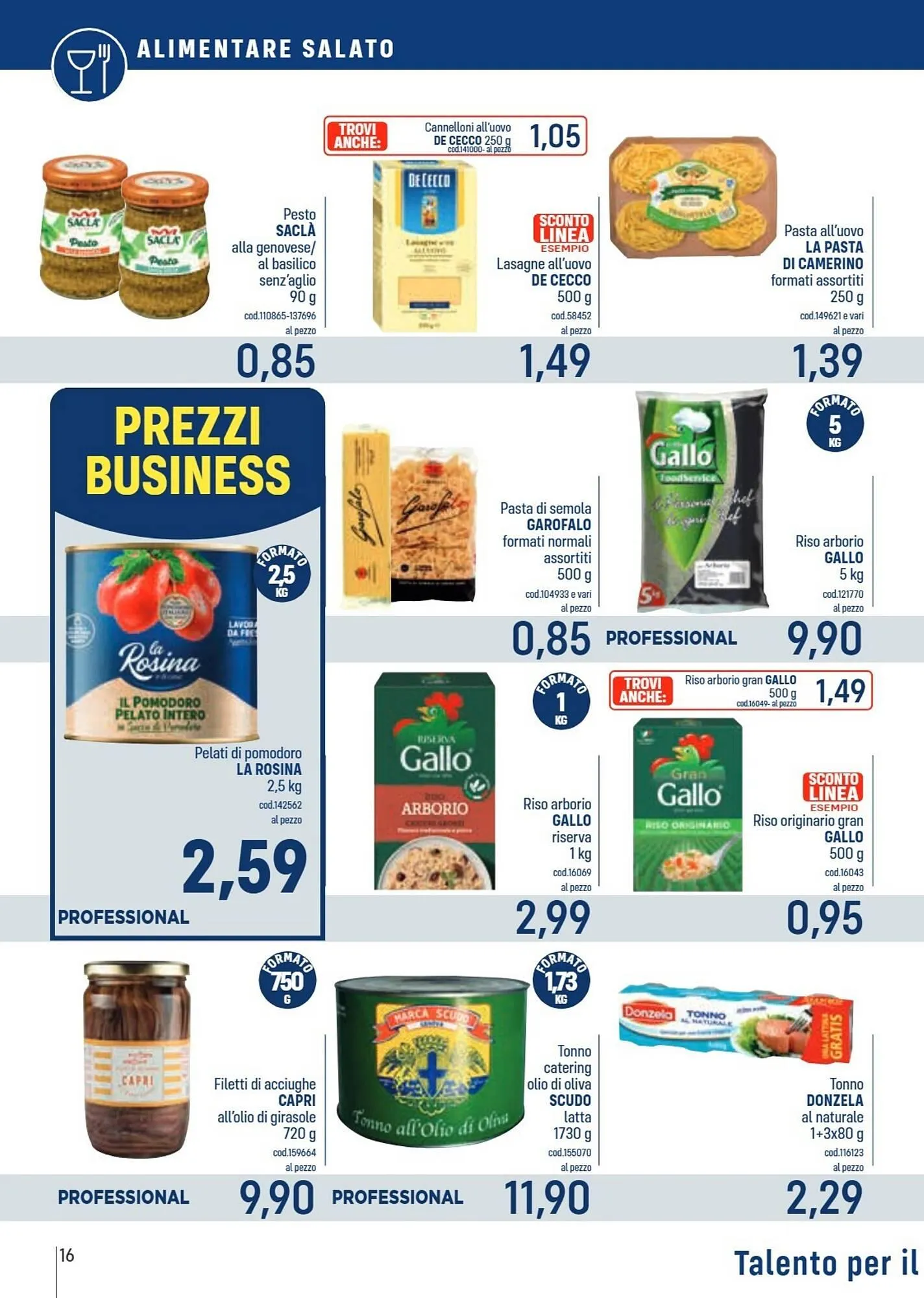 Volantino Talento Professional Store da 24 novembre a 7 dicembre di 2025 - Pagina del volantino 16