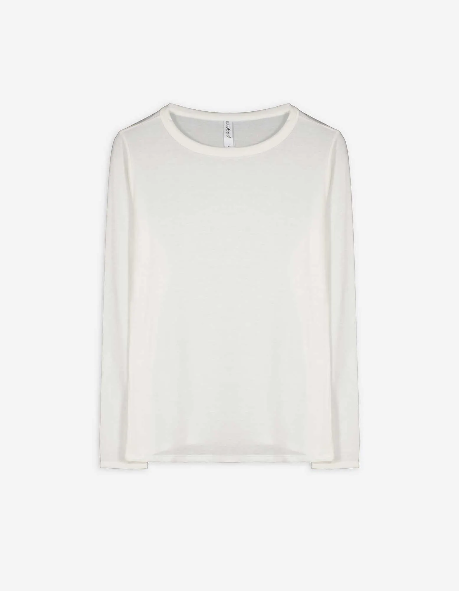 Maglia a manica lunga - Percentuale di viscosa - bianco