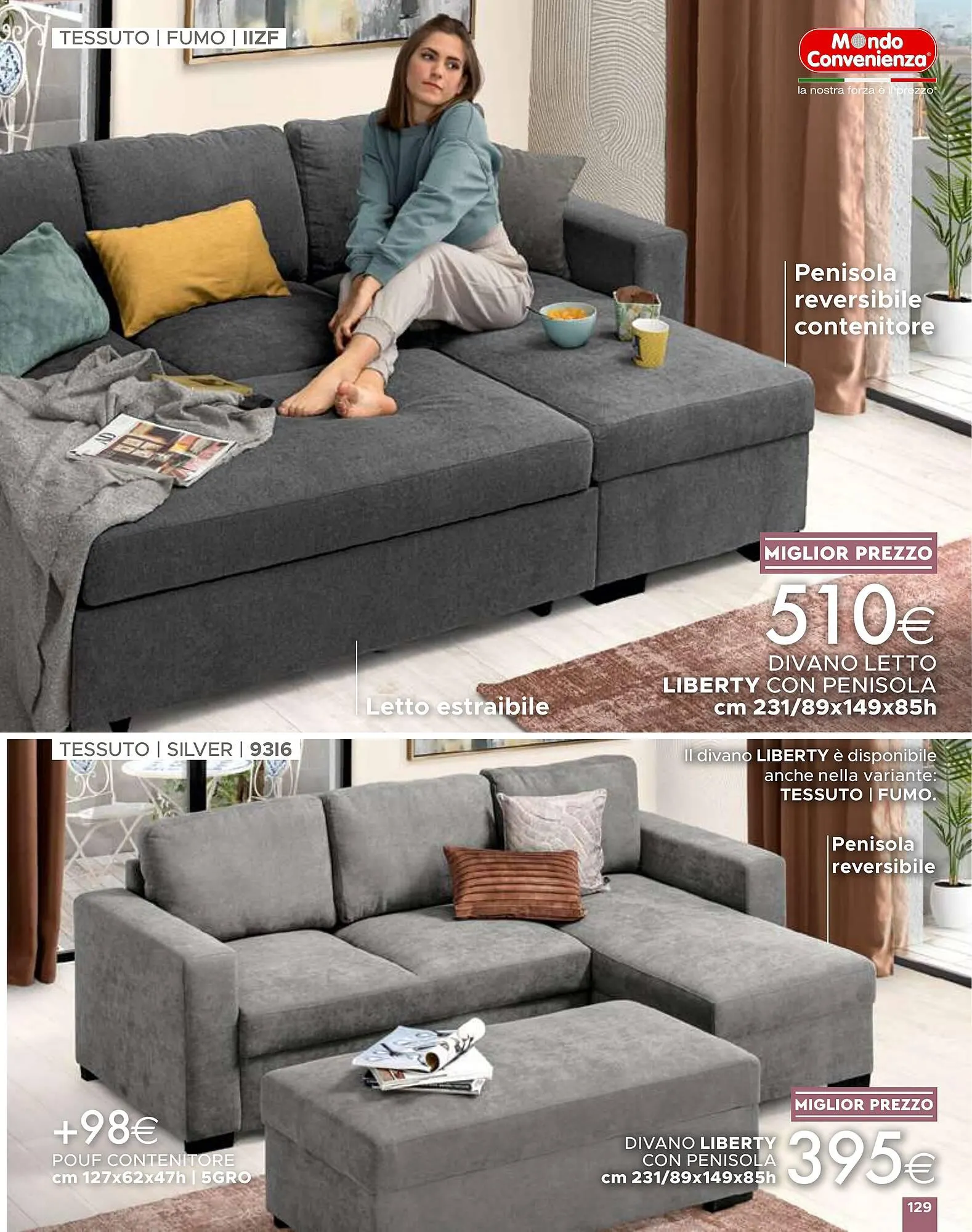 Volantino Mondo Convenienza da 1 aprile a 1 settembre di 2024 - Pagina del volantino 129