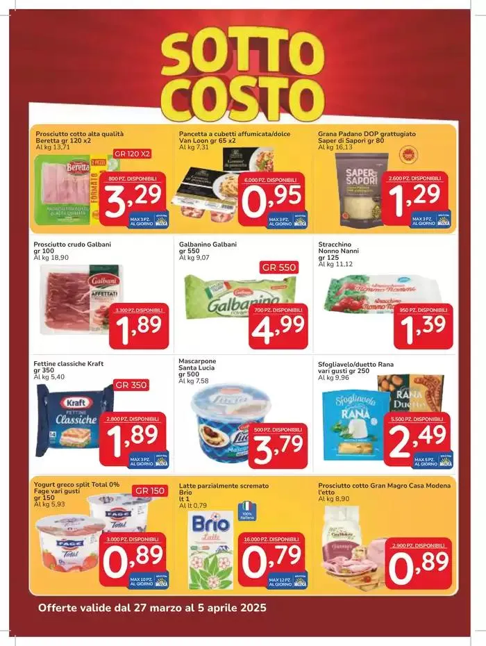 Sotto Costo da 27 marzo a 5 aprile di 2025 - Pagina del volantino 2