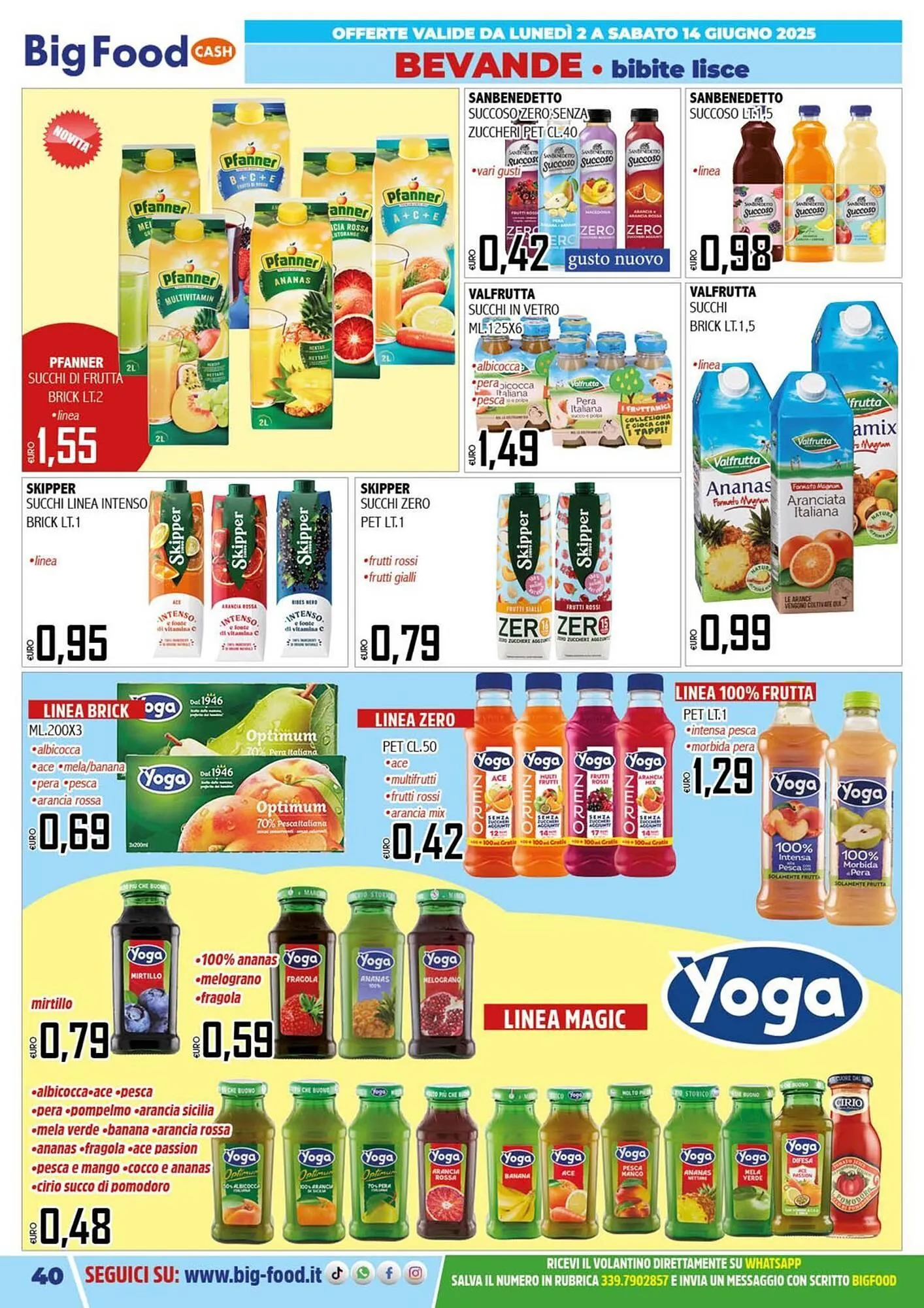 Volantino Big Food da 2 giugno a 14 giugno di 2025 - Pagina del volantino 40