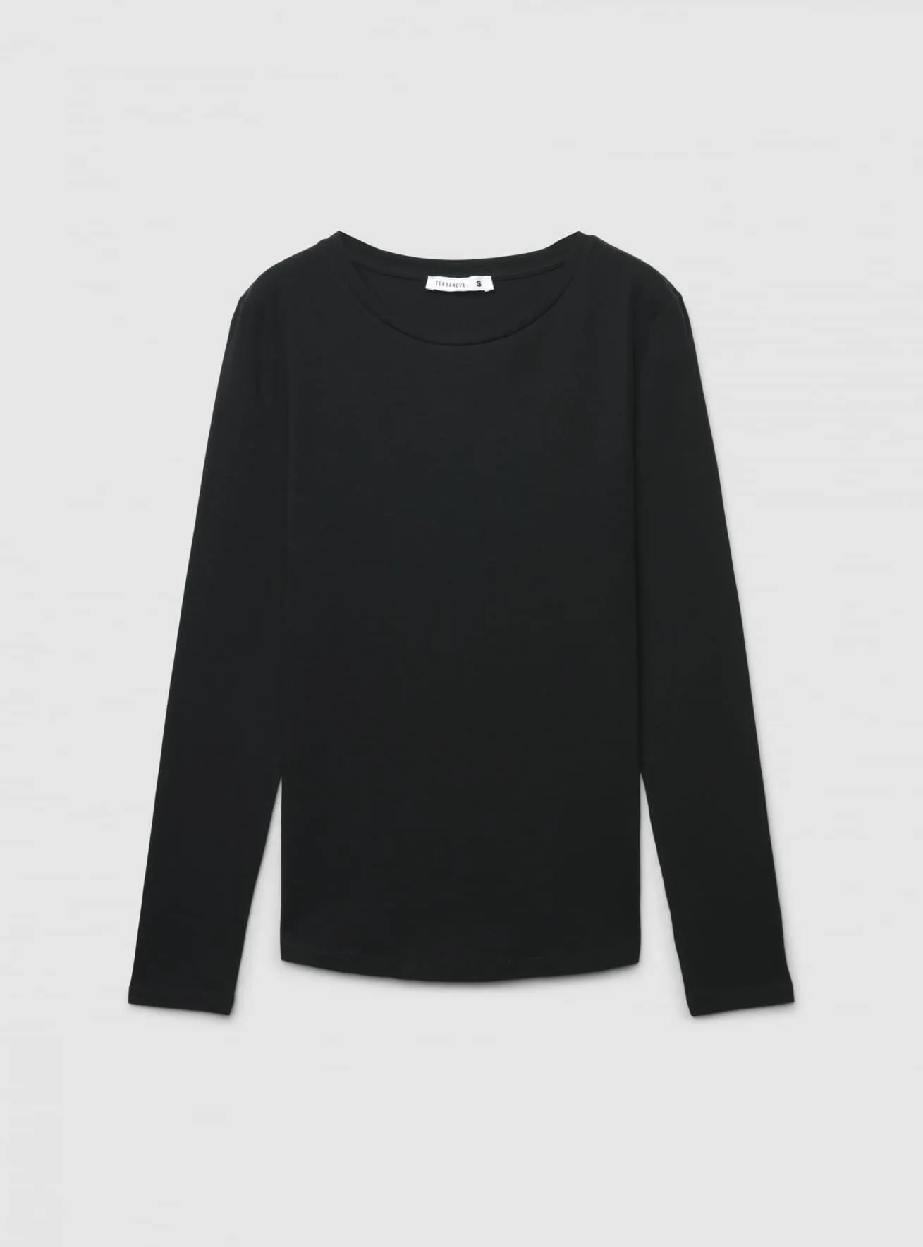 T-shirt basic a tinta unita Nero