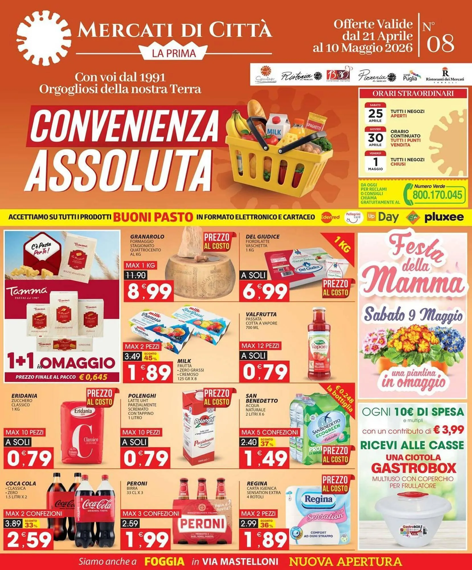 Volantino Mercati di Città La Prima da 21 aprile a 10 maggio di 2026 - Pagina del volantino 1