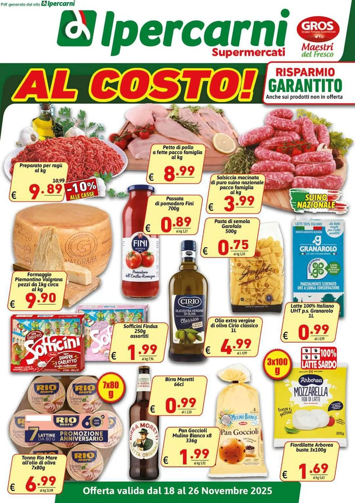 Volantino Ipercarni da 18 novembre a 26 novembre di 2025 - Pagina del volantino 1