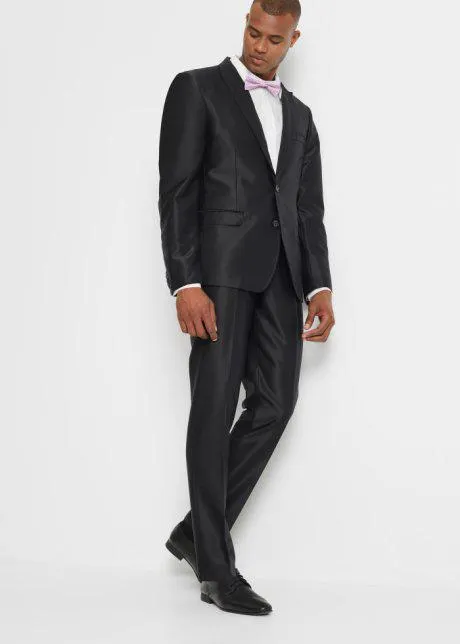 Completo elegante slim fit (3 pezzi): giacca, pantaloni, papillon