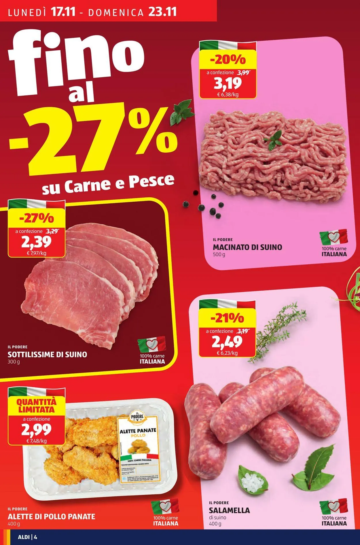 Aldi Volantino attuale da 17 novembre a 23 novembre di 2025 - Pagina del volantino 4