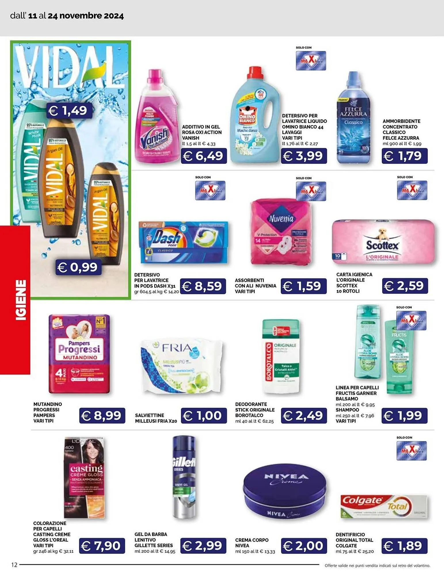 Volantino Maxisconto da 11 novembre a 24 novembre di 2024 - Pagina del volantino 12
