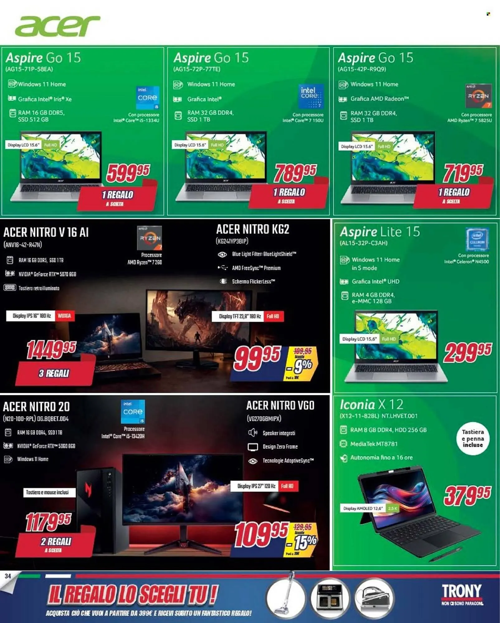 Volantino Trony da 9 aprile a 29 aprile di 2026 - Pagina del volantino 34