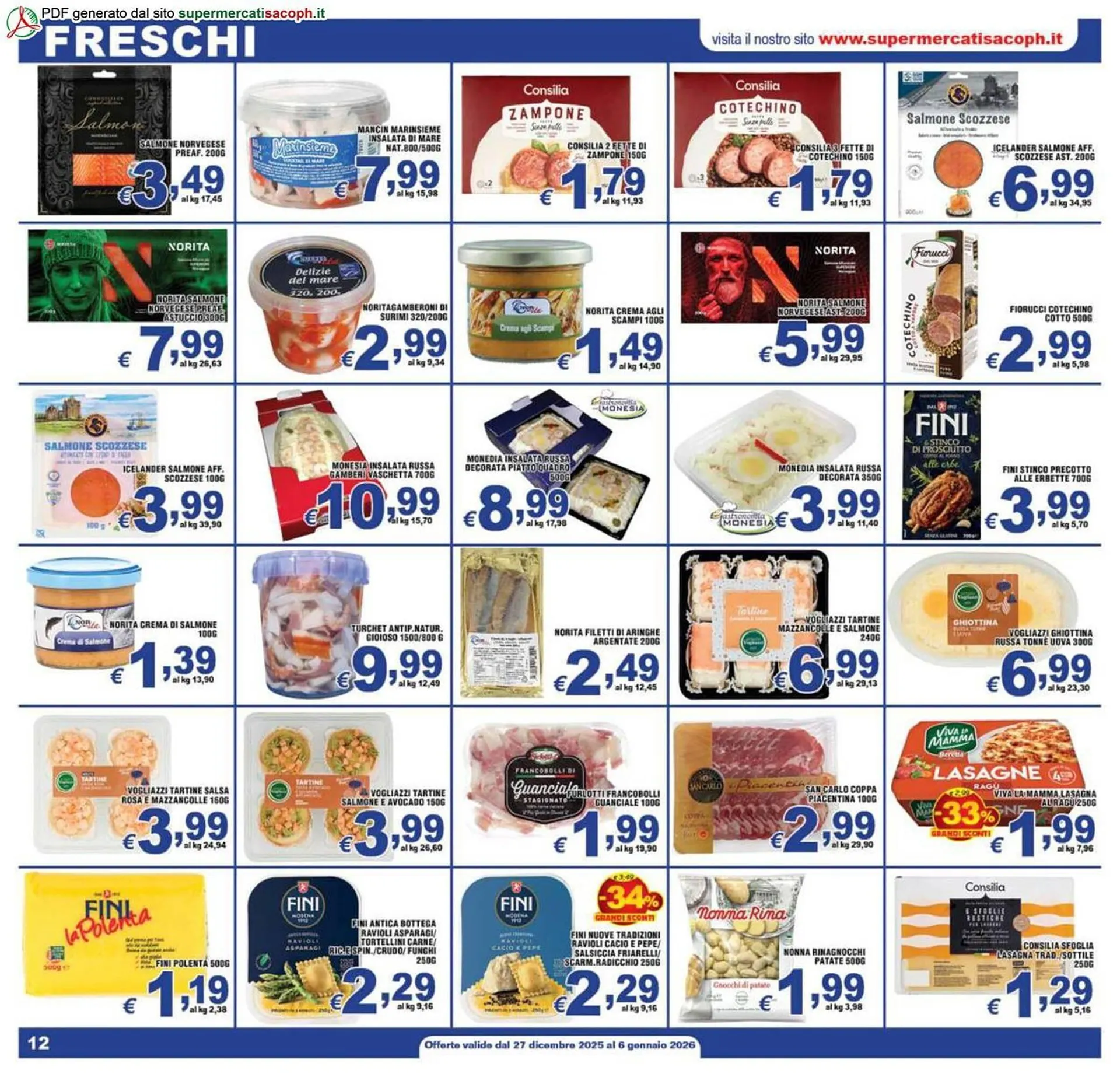 Volantino Sacoph da 27 dicembre a 6 gennaio di 2026 - Pagina del volantino 12