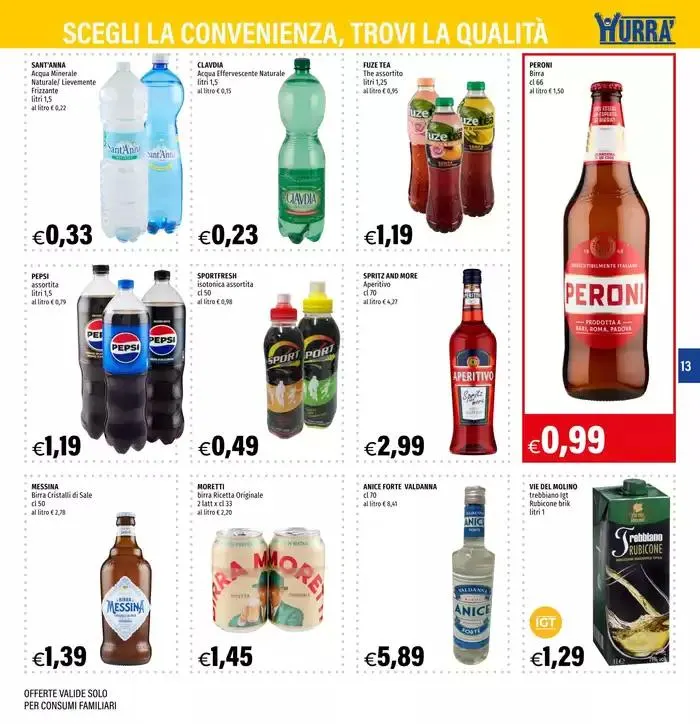 Catalogo Hurrà Discount da 27 marzo a 9 aprile di 2025 - Pagina del volantino 13