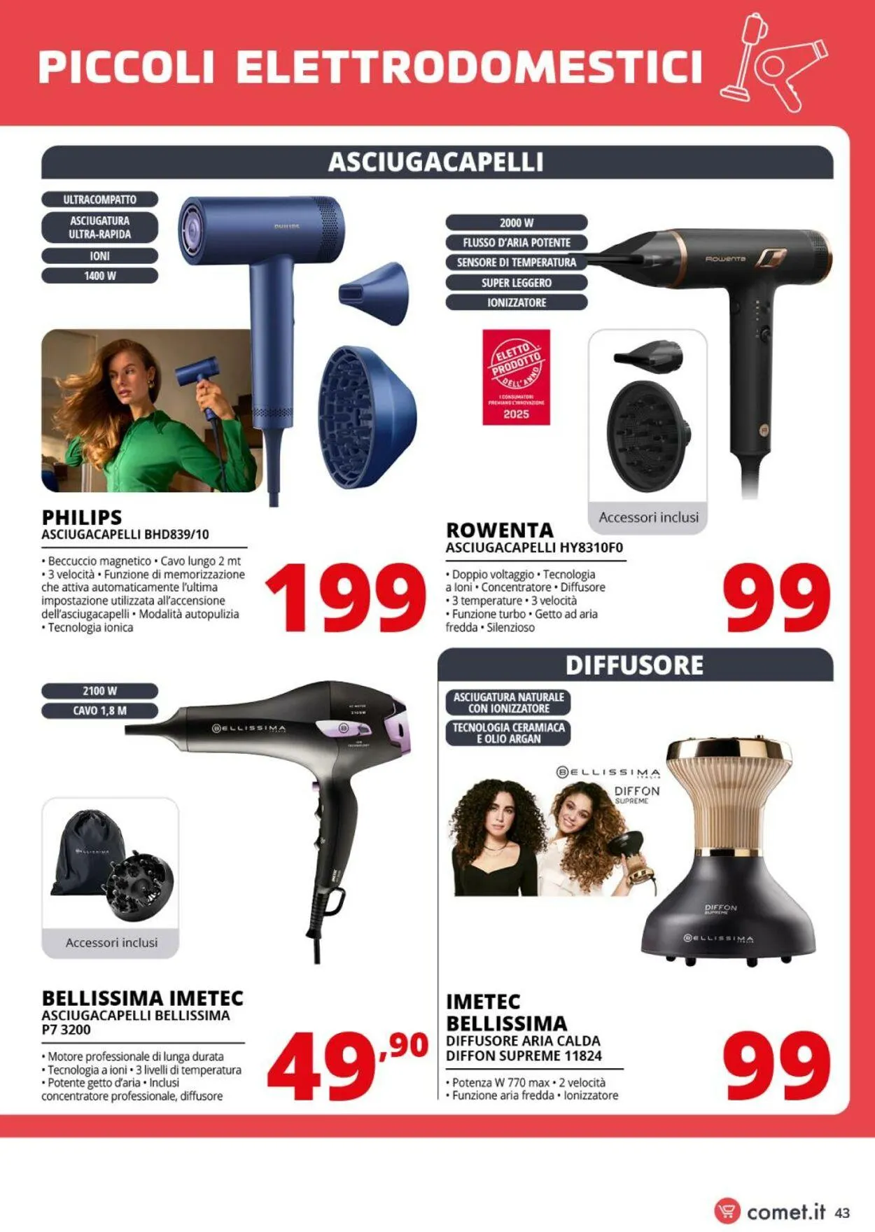 Comet Volantino attuale da 1 agosto a 20 agosto di 2025 - Pagina del volantino 43