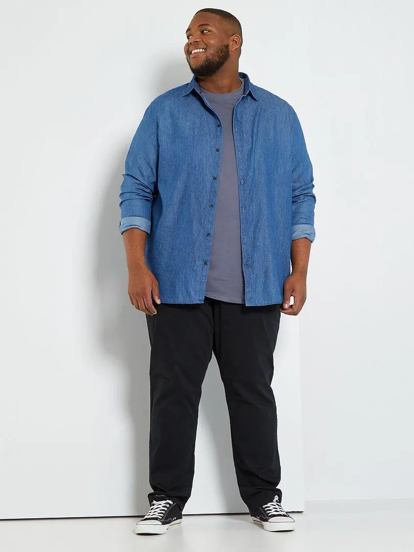 Pantaloni chino regular L34 - Nero