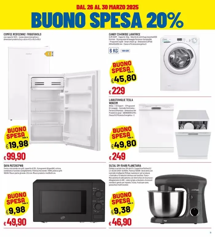 BUONO SPESA 20% + GRANDI MARCHE SCONTO FINO 50% da 26 marzo a 6 aprile di 2025 - Pagina del volantino 3