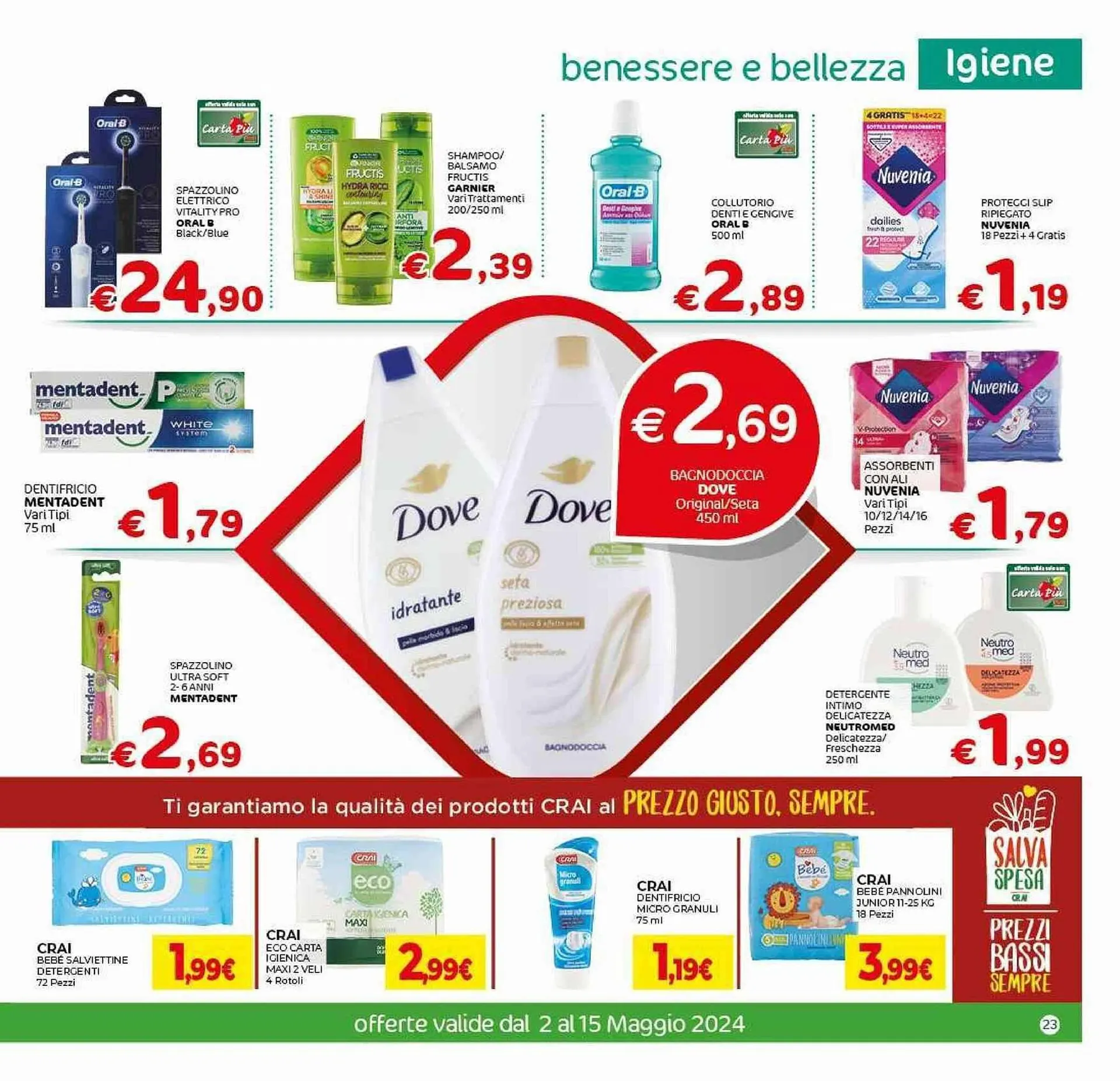 Volantino Crai Extra da 2 maggio a 15 maggio di 2024 - Pagina del volantino 23