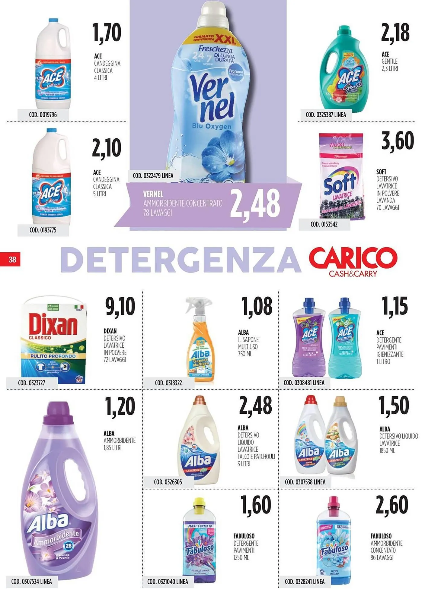 Volantino Carico Cash & Carry da 3 luglio a 16 luglio di 2025 - Pagina del volantino 38