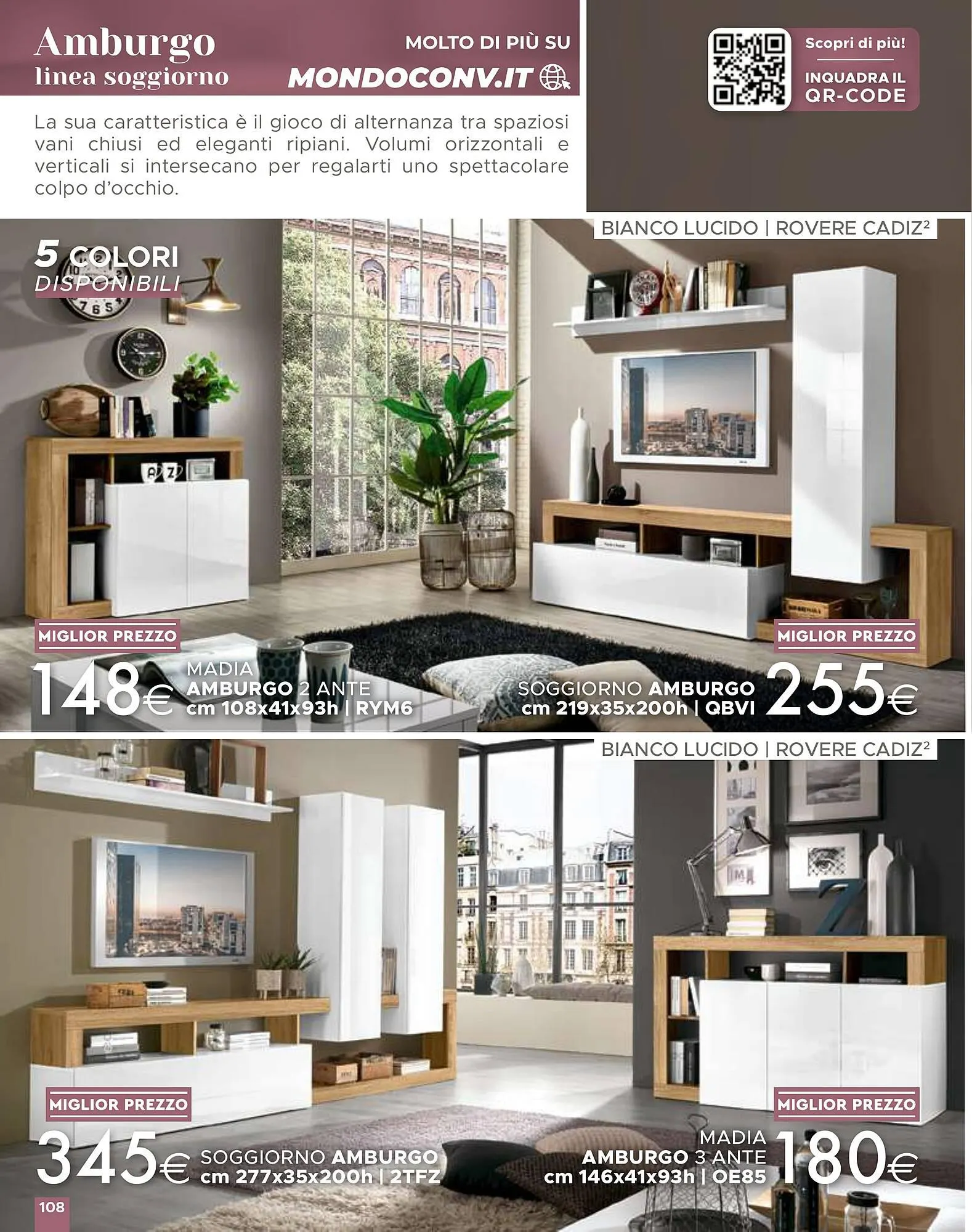 Volantino Mondo Convenienza da 1 aprile a 1 settembre di 2024 - Pagina del volantino 108