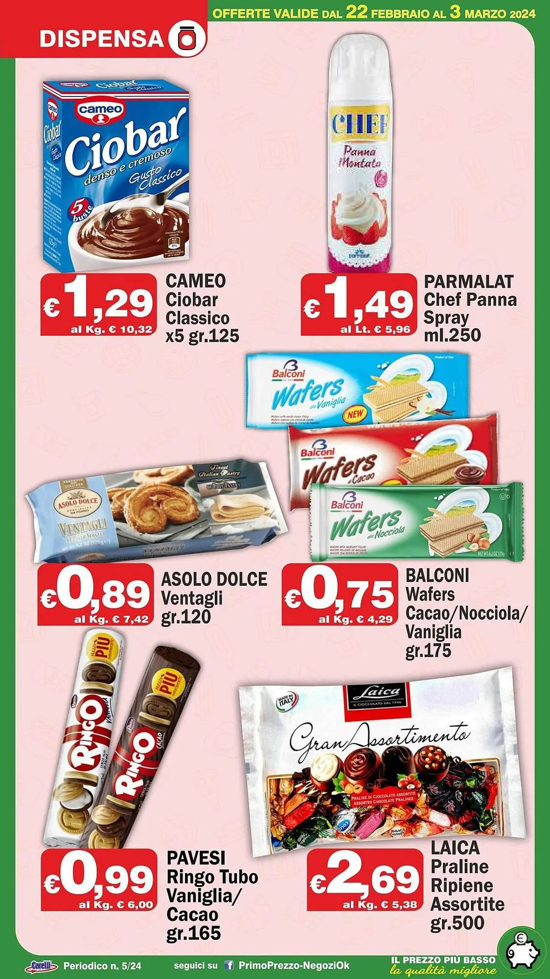 Volantino Primo Prezzo da 22 febbraio a 3 marzo di 2024 - Pagina del volantino 14