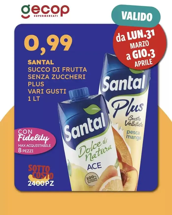 Valido da lun.31 marzo a gio.3 aprile - 1