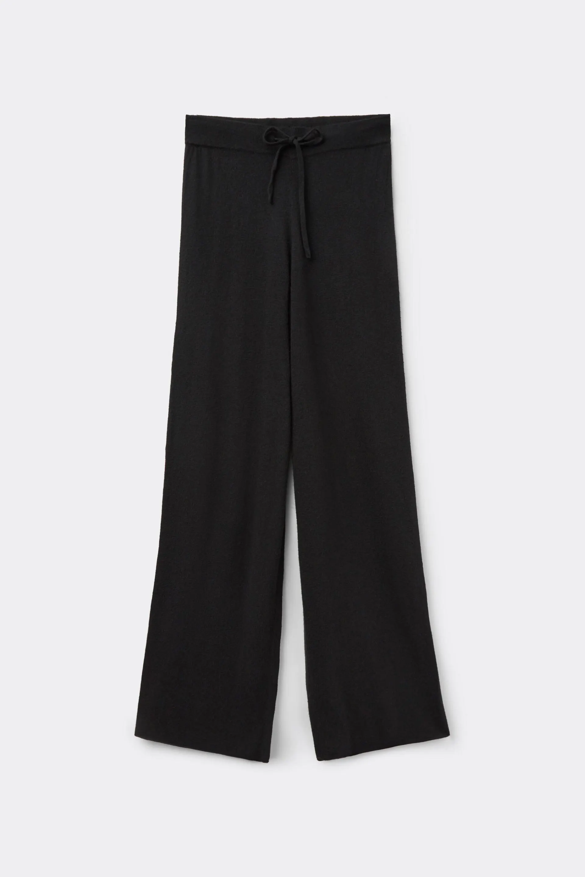 Pantaloni Lunghi Pesanti a Palazzo con Lana